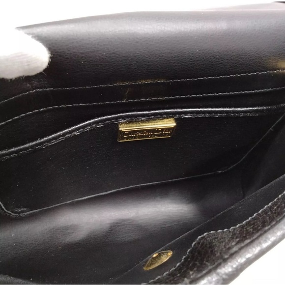 Christian Dior Shoulder Bag Black Leather - Picture 7 of 8